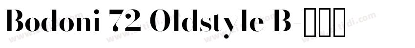 Bodoni 72 Oldstyle B字体转换